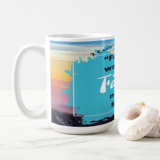 Mug La Bible de Foi Verse - 2 Corinthiens 5-7 - Classi (Avec donut)