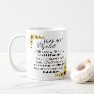 Mug La Bible préférée Verse Isaïe 41:10 Tournesol