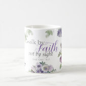 Mug La Bible Verse Marcher Par La Foi Pas En Vue (Centre)