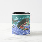 Mug La Biblique Jonah et la Scène de l'Océan Baleine