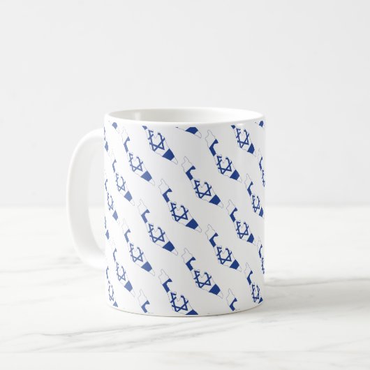Mug La Bienheureuse Écriture Chrétienne ISRAÉLIENNE (Devant gauche)