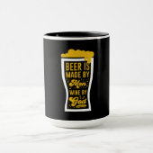 Mug La Bière Est Faite Par Les Hommes (Centre)