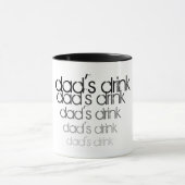 Mug La boisson du papa - nuances de gris - sonnerie (Centre)