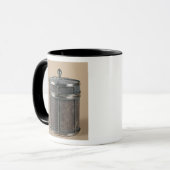 Mug La boîte de cigarette avec shagreen les côtés, (Devant gauche)
