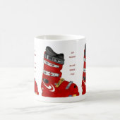 Mug la botte de ski vont glissière de ski de (Centre)