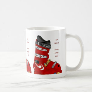 Mug la botte de ski vont glissière de ski de