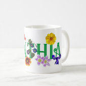 Mug La boue classique des Fleurs sauvages de Cynthia (Devant droit)