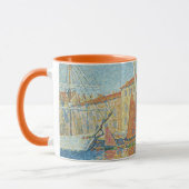 Mug La Bouée Rouge par Paul Signac, Pointillisme Vinta (Gauche)