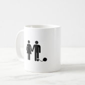 Mug La "boule et" le marié enchaîné (Devant gauche)