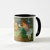 Mug La brasse de la jeune sorcière : Hommes Citrouille (Devant droit)