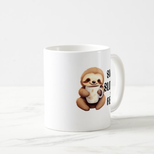Mug La brasse matinale de Sloth (Devant droit)