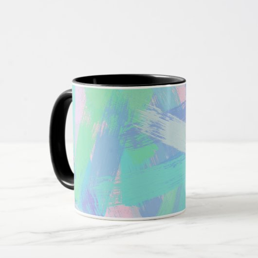 Mug la brosse frotte la texture (Devant gauche)