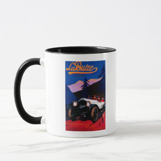 Mug La Buize Lyon Poster Vintage Europe (Gauche)
