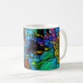Mug La bulle psychédélique éclate les marguerites Abst (Devant droit)