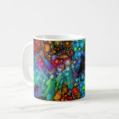 Mug La bulle psychédélique éclate les marguerites Abst (Devant gauche)