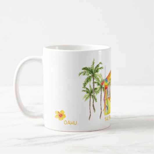 Mug La cabane de soleil hawaii jaune (Gauche)