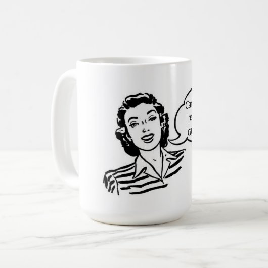 Mug La caféine est indispensable à la prise de soin (Devant gauche)