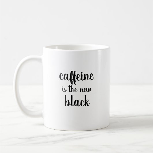 Mug la caféine est le nouveau noir (Gauche)