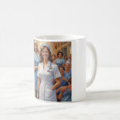 Mug La caféine et la compassion : la boue parfaite pou (Devant droit)