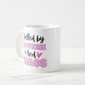 Mug La caféine et le chaos (Devant gauche)