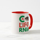 Mug La Californie avec le logo d'ours gris (Devant droit)