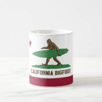 Mug La Californie surfant Bigfoot Shortboard