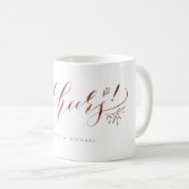 Mug La calligraphie moderne encourage la floraison rus (Devant droit)