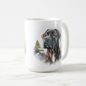MUG LA CANNE D'HIVER NEIGE CORSO DOG FACE (Devant droit)