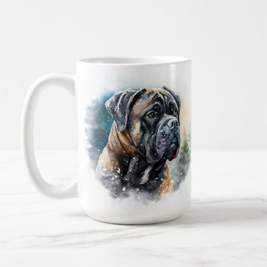 MUG LA CANNE D'HIVER NEIGE CORSO DOG FACE (Gauche)