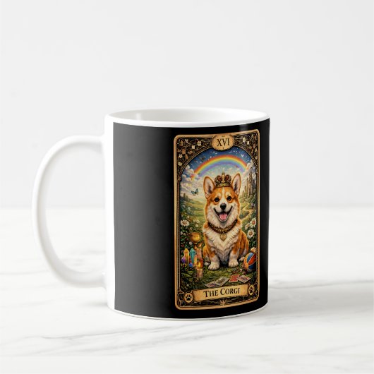 Mug La carte de tarot Corgi (Gauche)