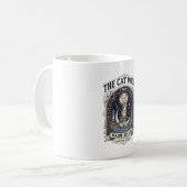 Mug La carte de tarot de chat de lune majeure arcane v (Devant gauche)
