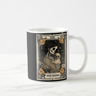 Mug La carte de tarot squelette de maman Pug Chien vin