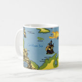 Mug La carte des Antilles  (Devant gauche)