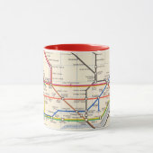Mug La carte métro de Londres (Centre)