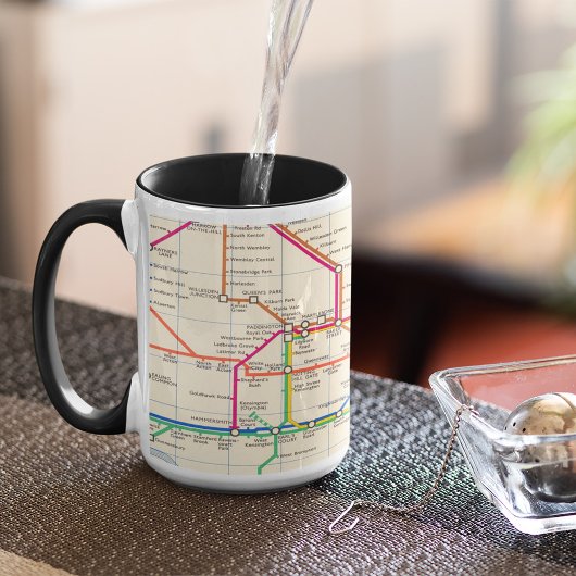 Mug La carte métro de Londres