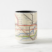 Mug La carte métro de Londres (Centre)