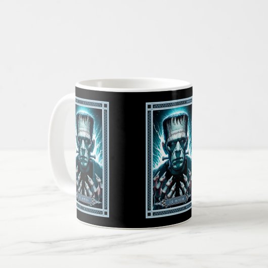 Mug La carte Monster Tarot de Frankenstein (Devant gauche)