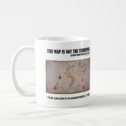 Mug La Carte N'Est Pas Le Territoire Salviati Planisph (Gauche)