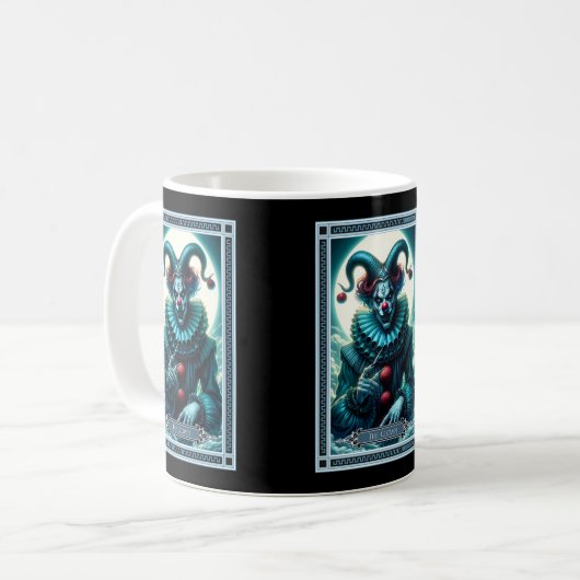 Mug La carte Tarot Clown (Devant gauche)