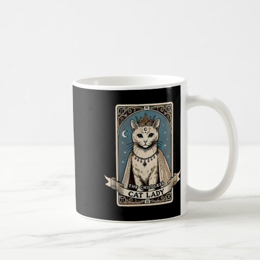Mug La carte Tarot Dames Chat Enfant (Droite)