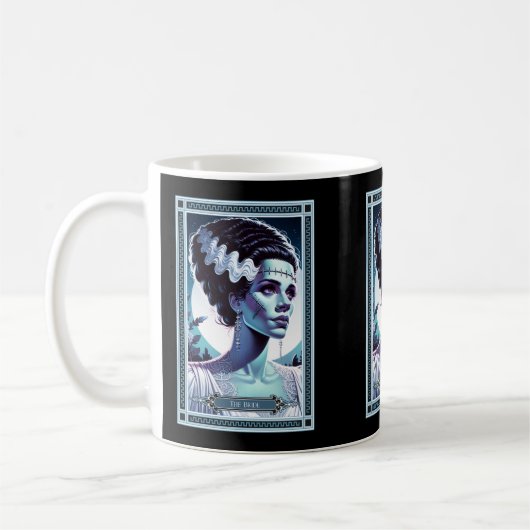 Mug La carte Tarot de la mariée de Frankenstein (Gauche)