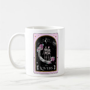 Mug La carte Tarot Lovers Lune Rose Witchy Celestiy