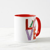 Mug La Caterpillar Très Affamée | AMOUR (Devant droit)