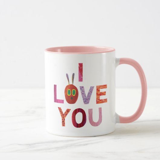 Mug La Caterpillar Très Affamée | Je t'aime (Droite)