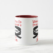 Mug La ceinture noire de KARATÉ aiment mon papa 1 (Centre)