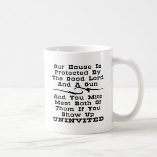 Mug La Chambre est protégée par le bon seigneur et u