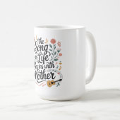 Mug La chanson de la vie commence avec Maman (Devant droit)