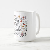Mug La Chanson De La Vie Commence Avec Mère (Devant droit)