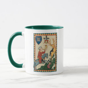 Mug La Chasse au Stag, Art médiéval du XIVe siècle