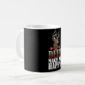Mug La chasse aux cerfs me rend heureux et drôle (Devant gauche)